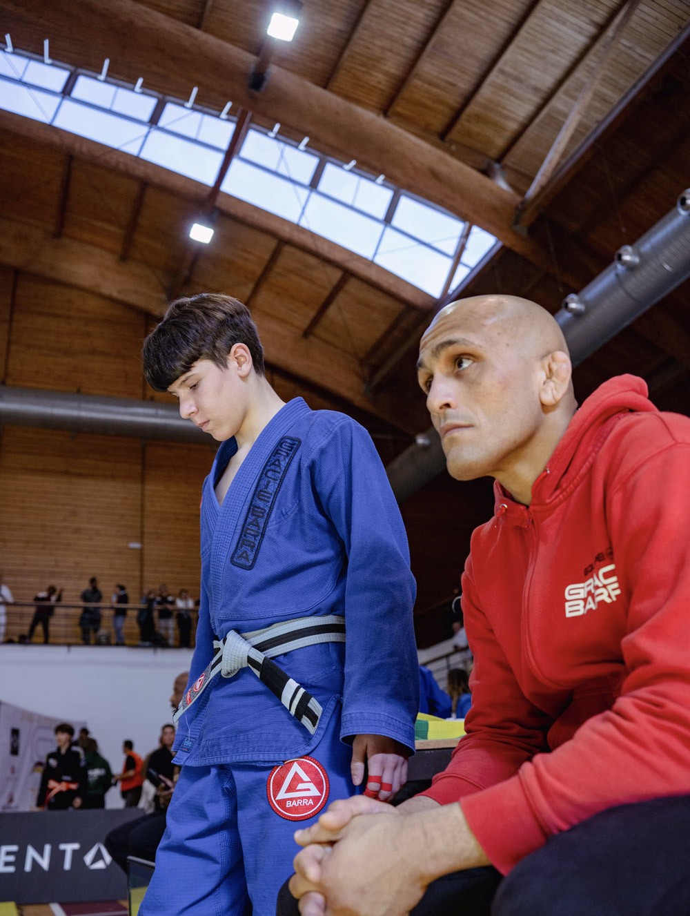 Benício momentos antes de entrar em combate