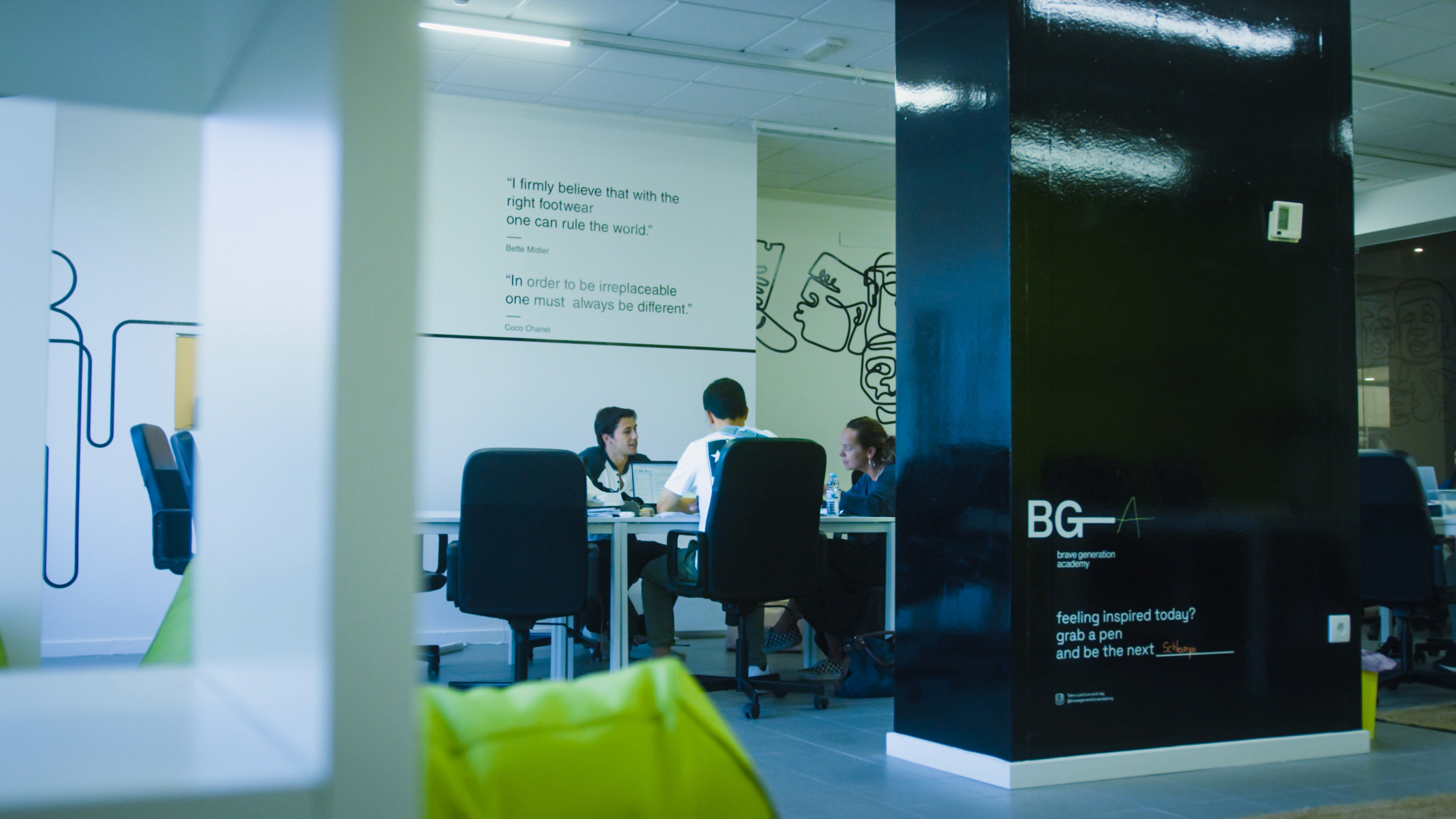 Área de estudo num Hub da BGA